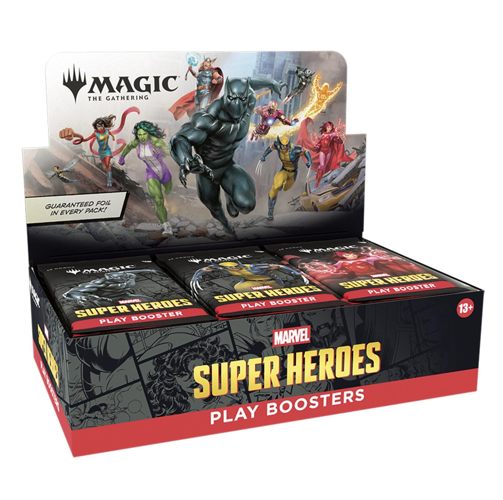 Magic the Gathering Marvel Super Heroes Play Boosters (30 Boosters Per Display)