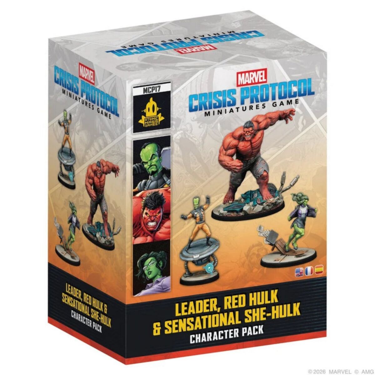 Marvel Crisis Protocol Leader, Red Hulk and Sensational She-Hulk character pack