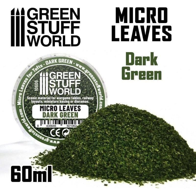 Green Stuff World: Micro Leaves - Dark Green Mix