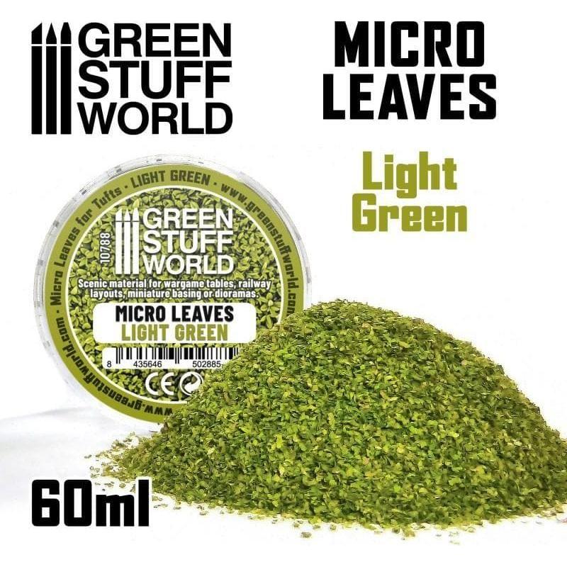 Green Stuff World: Micro Leaves - Light Green Mix