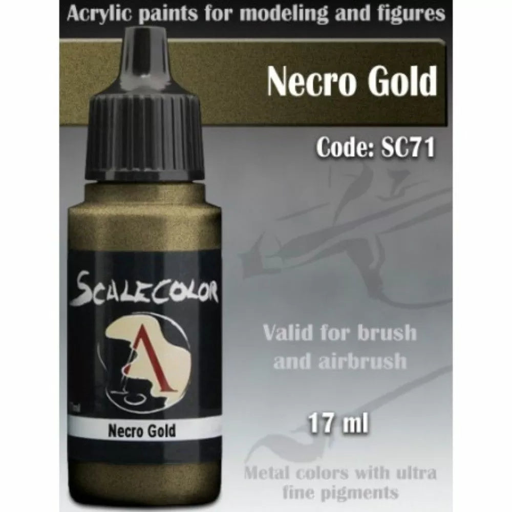 Scale 75 Scalecolor Metal n' Alchemy Necro Gold 17ml - Warhaus