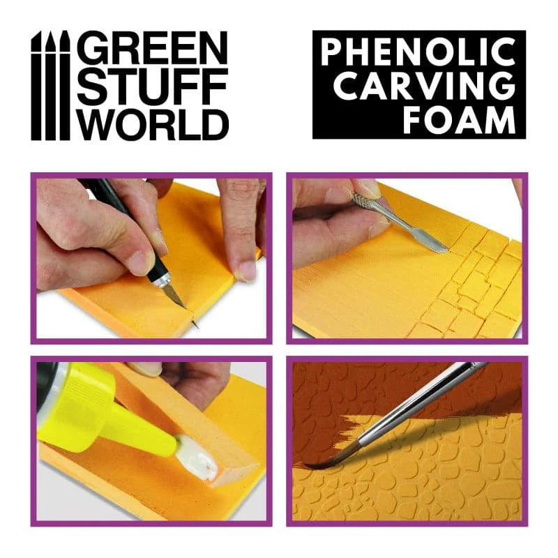 Green Stuff World: Phenolic Carving Foam 10mm - A4 size - Warhaus