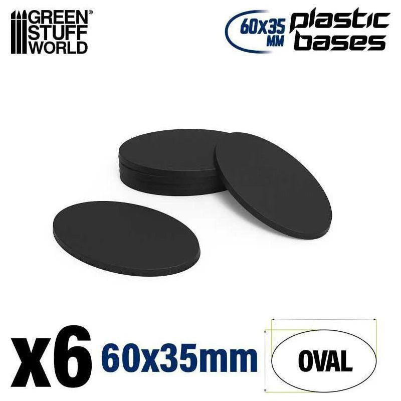 Green Stuff World: Plastic Bases - Oval Pill 60x35mm AOS