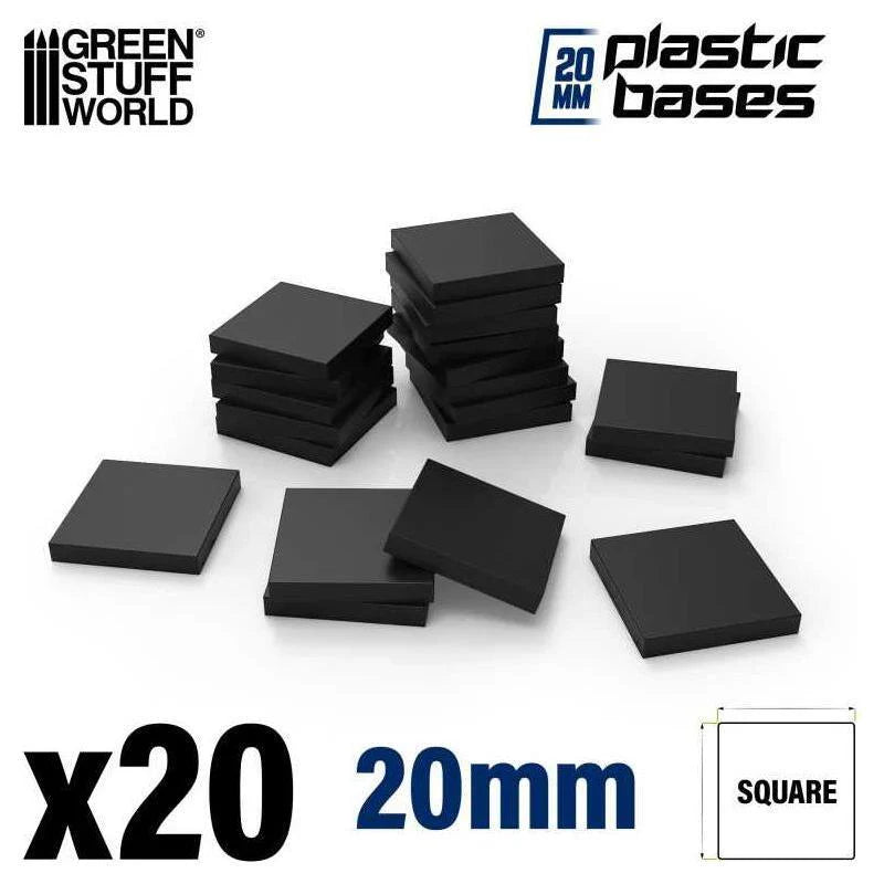 Green Stuff World: Plastic Square Bases 20mm