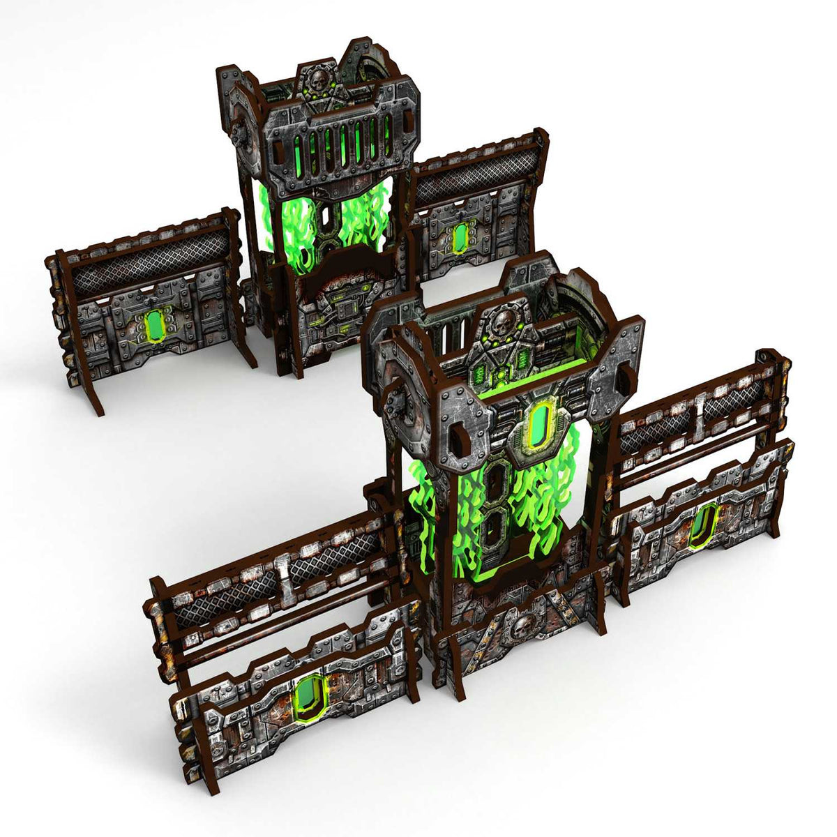 Green Stuff World: Pre-painted Power Generator and Defensive Barricades 11th Edition