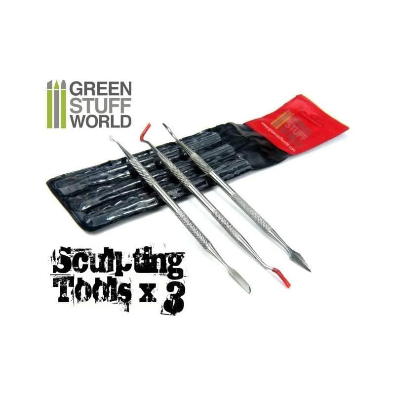 Green Stuff World: Sculpting Tools Set x 3