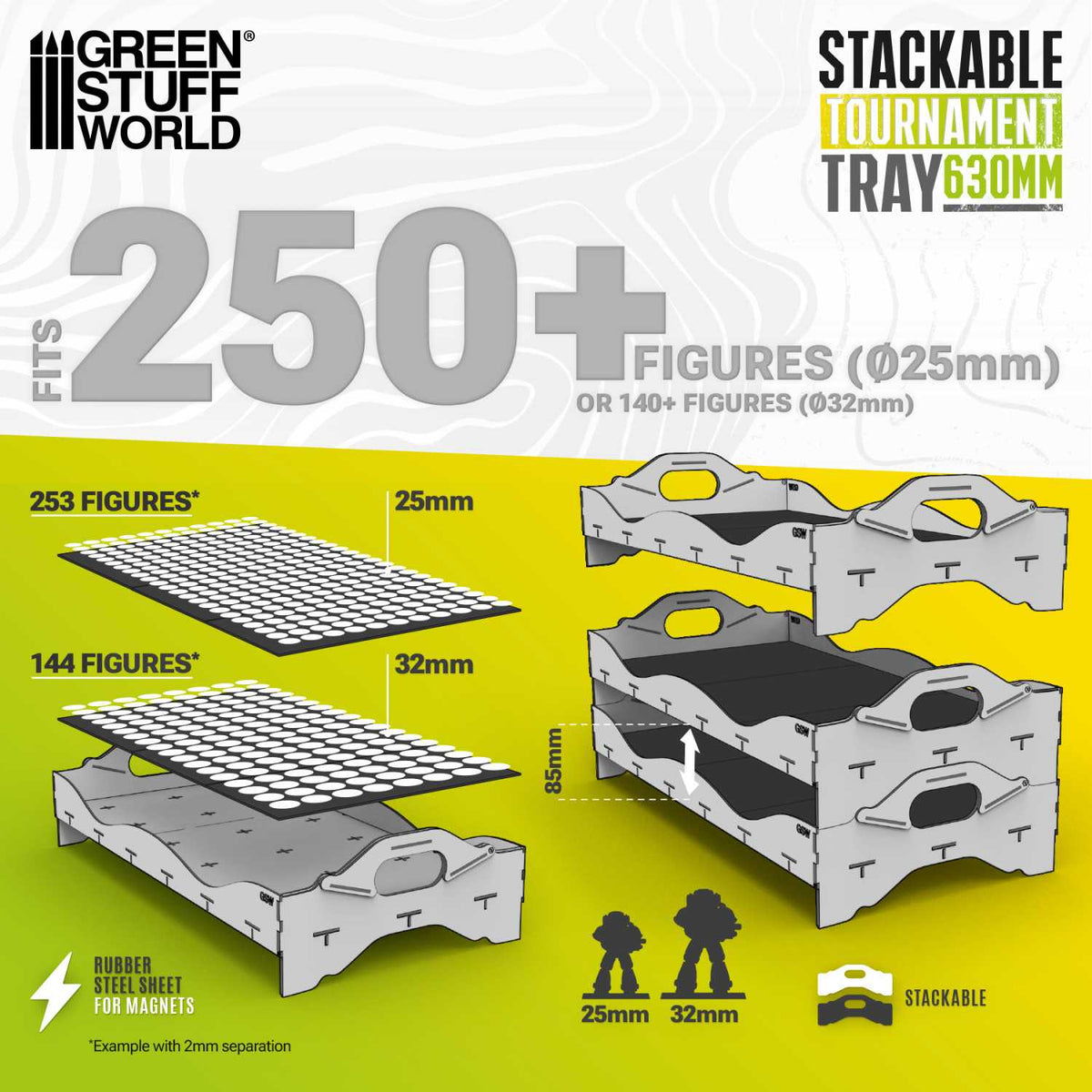 Green Stuff World: Stackable Tournament Tray 630mm