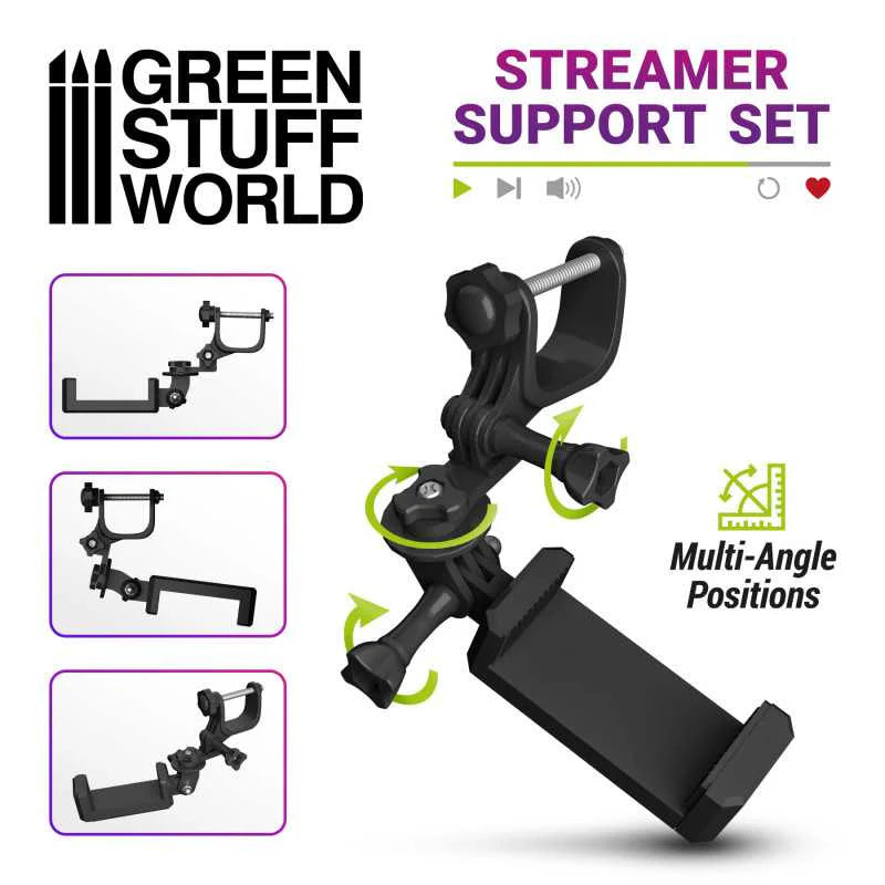 Green Stuff World: Streamer Support Set for Arch LED Lamp