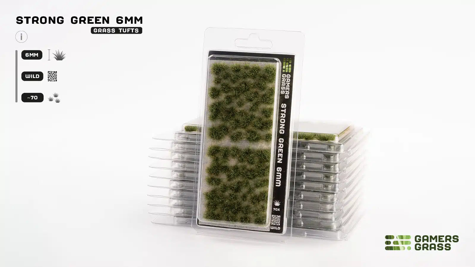 Gamers Grass: Strong Green 6mm Wild