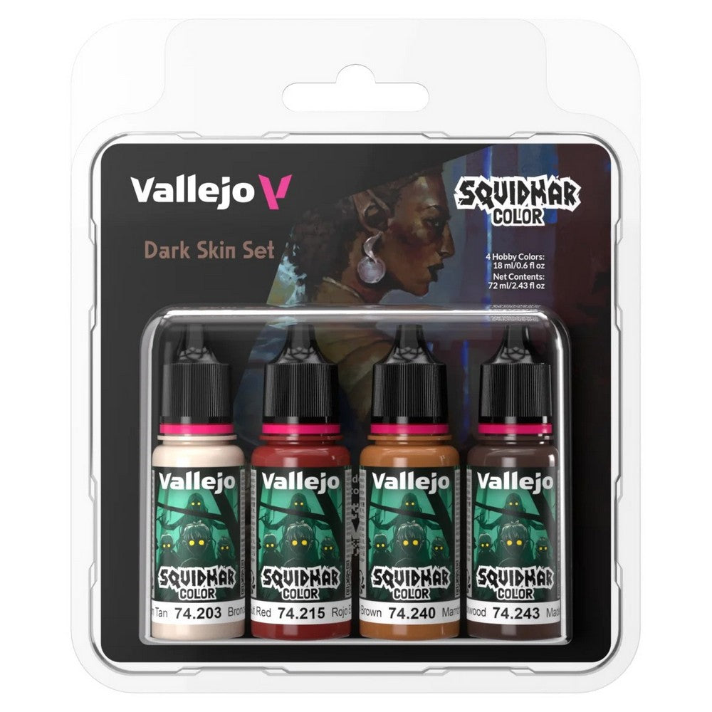 Vallejo - Squidmar Color - Dark Skin set (4)