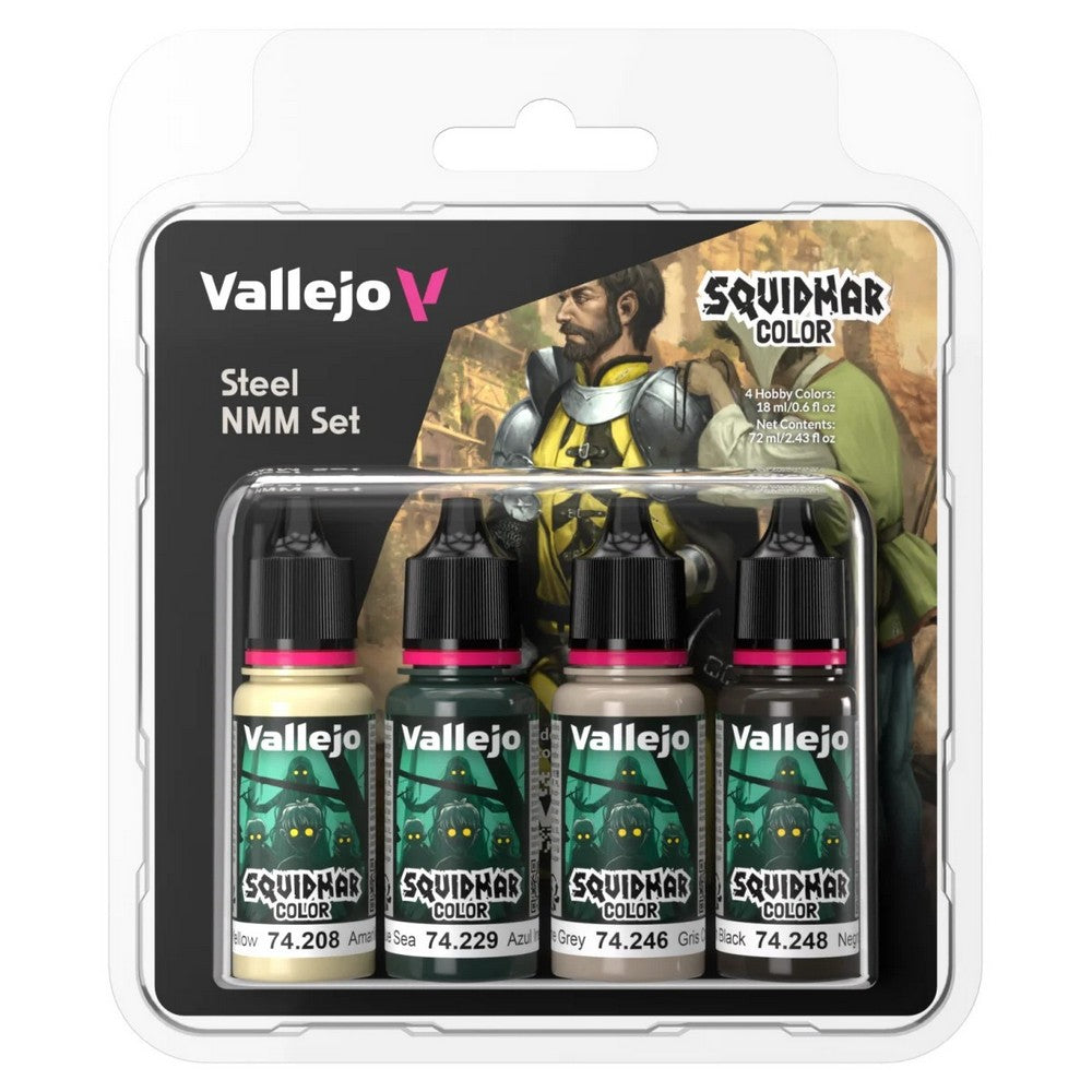 Vallejo - Squidmar Color - Steel NMM set (4)