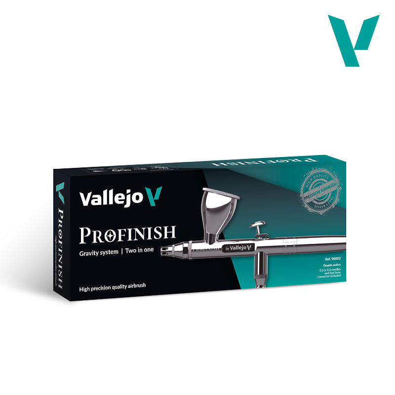PROFINISH By Vallejo - Gravity System - 2 in 1 (0.2 & 0.3) Professional Airbrush