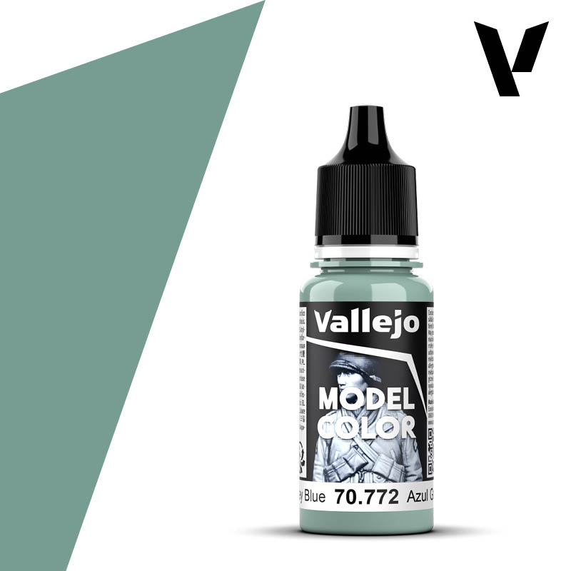 Vallejo: Model Colour - Medium Grey Blue 18ml