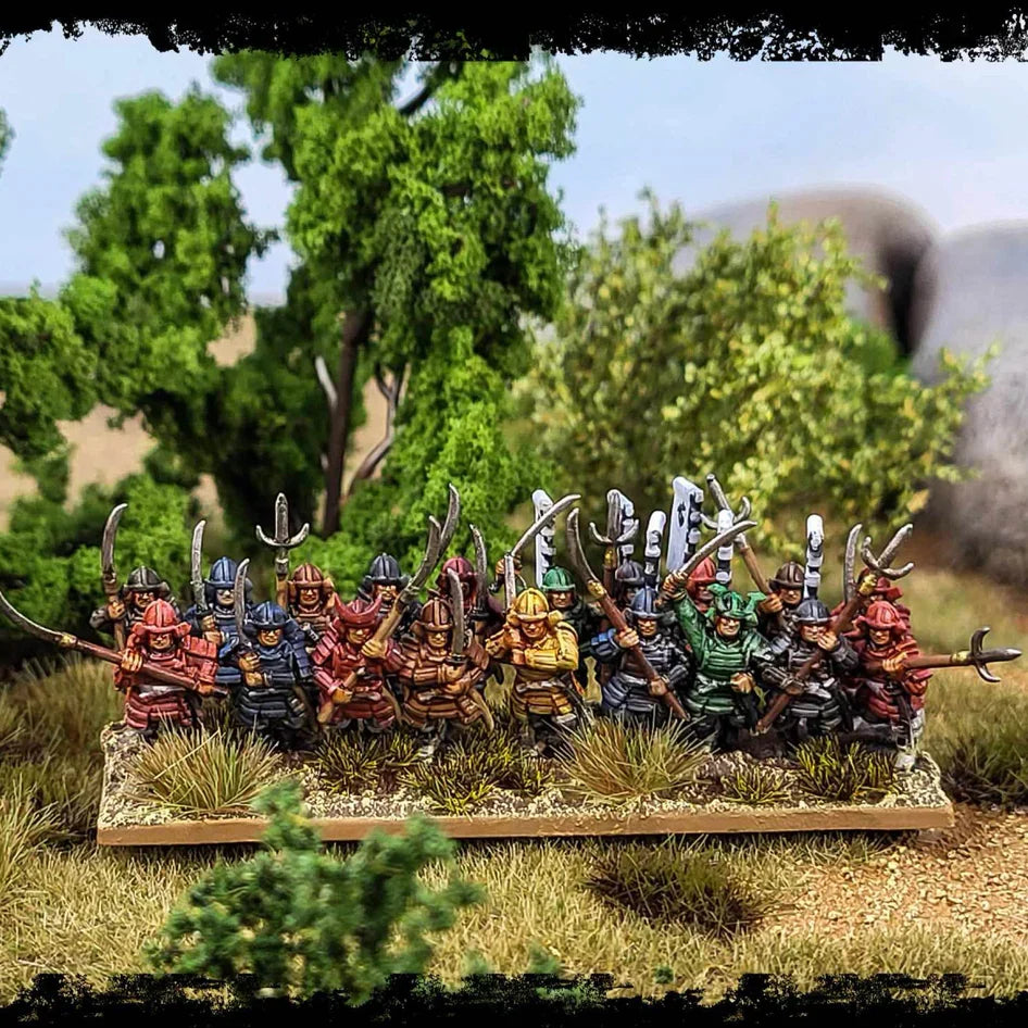 Wargames Atlantic: Grand Battle Scale - Samurai painted miniatures