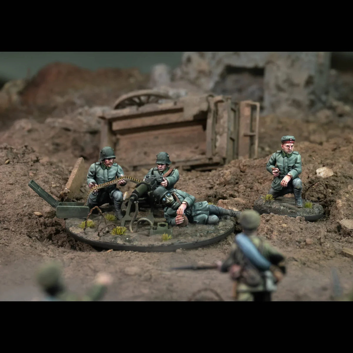 Wargames Atlantic: Great War - German MG-08 Crews (1914-1918) painted miniatures