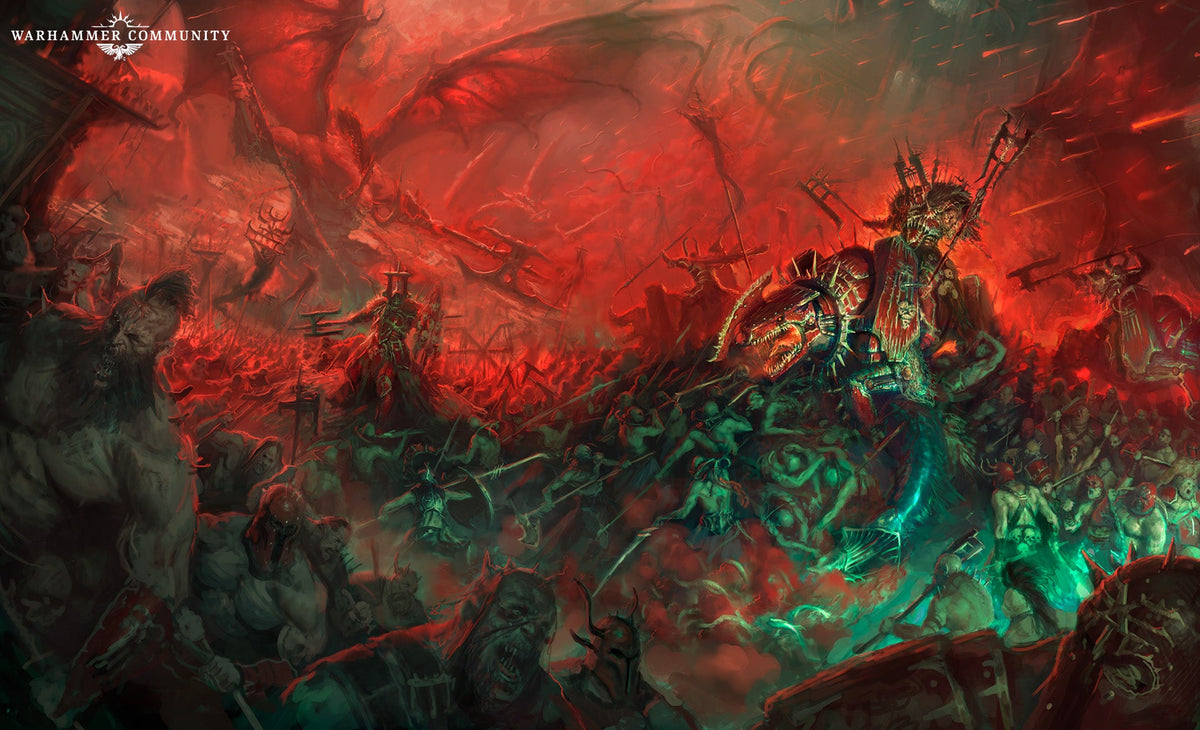 Blades of Khorne battle artwork