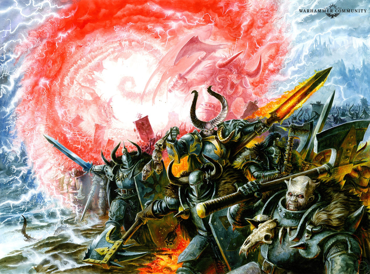 Slaves to Darkness battle artwork