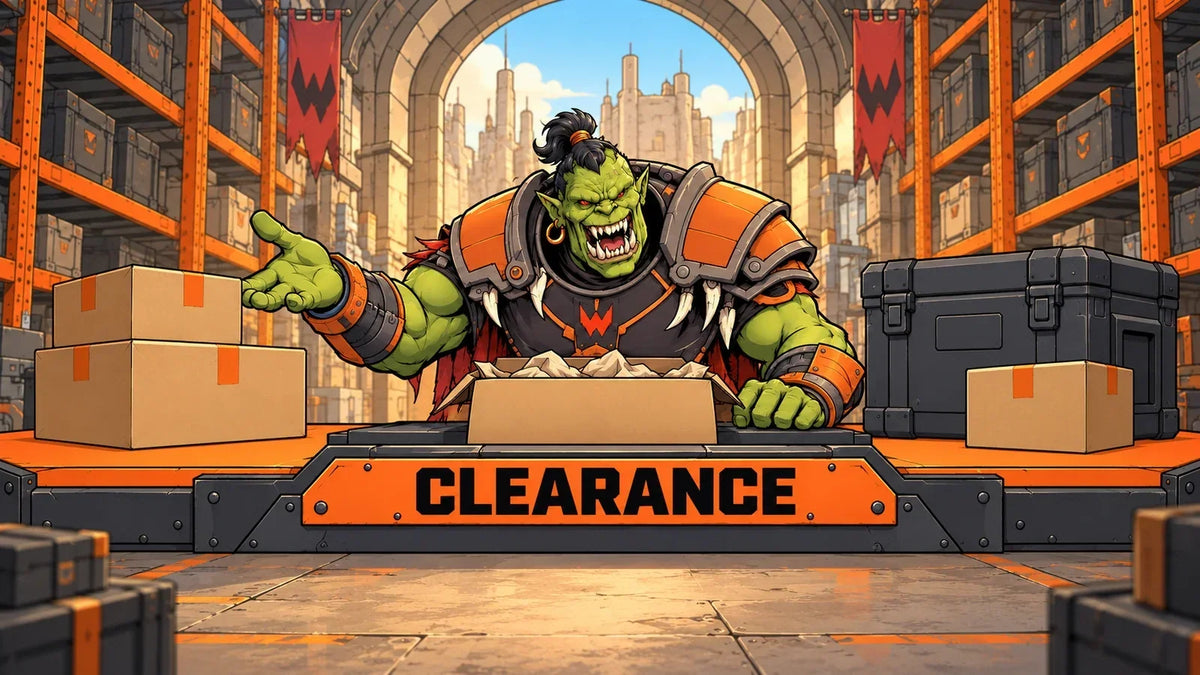 Warhaus clearance character and collection sign