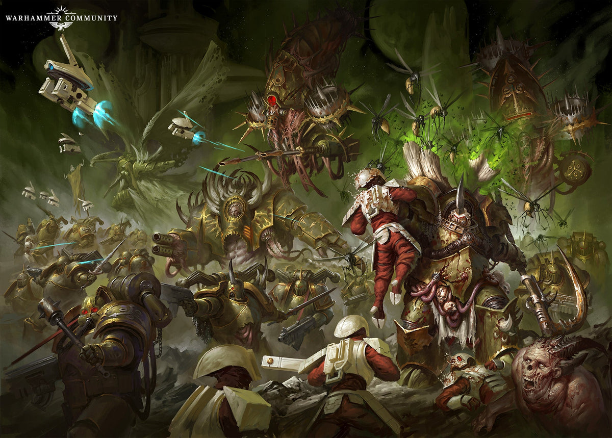 Official Death Guard artwork from Warhammer