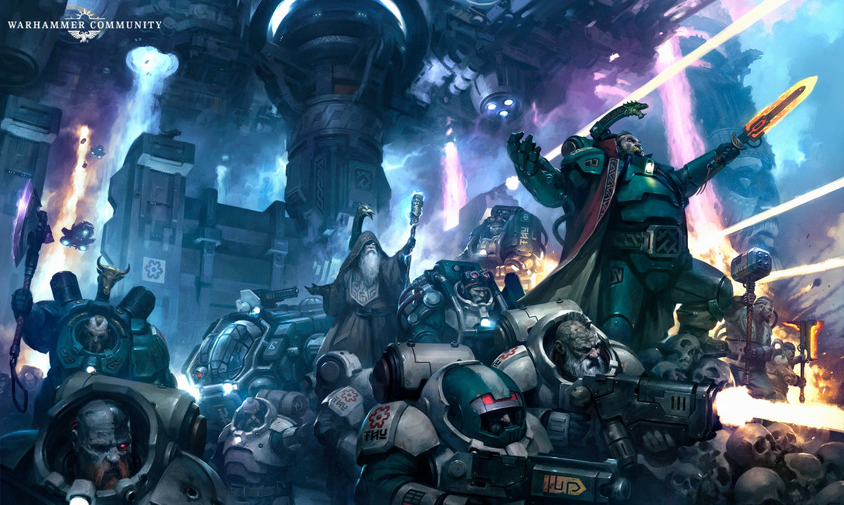 Official Leagues of Votann artwork from Warhammer