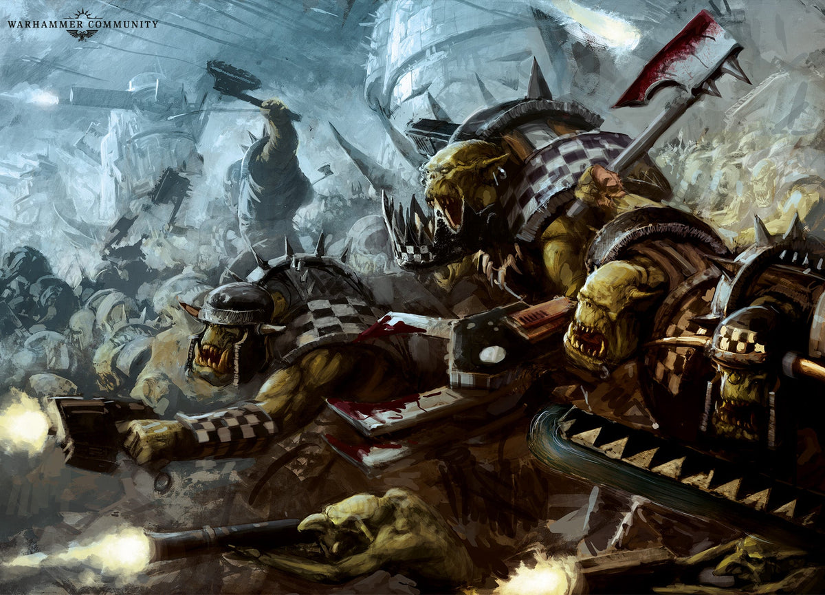 Official Orks artwork from Warhammer