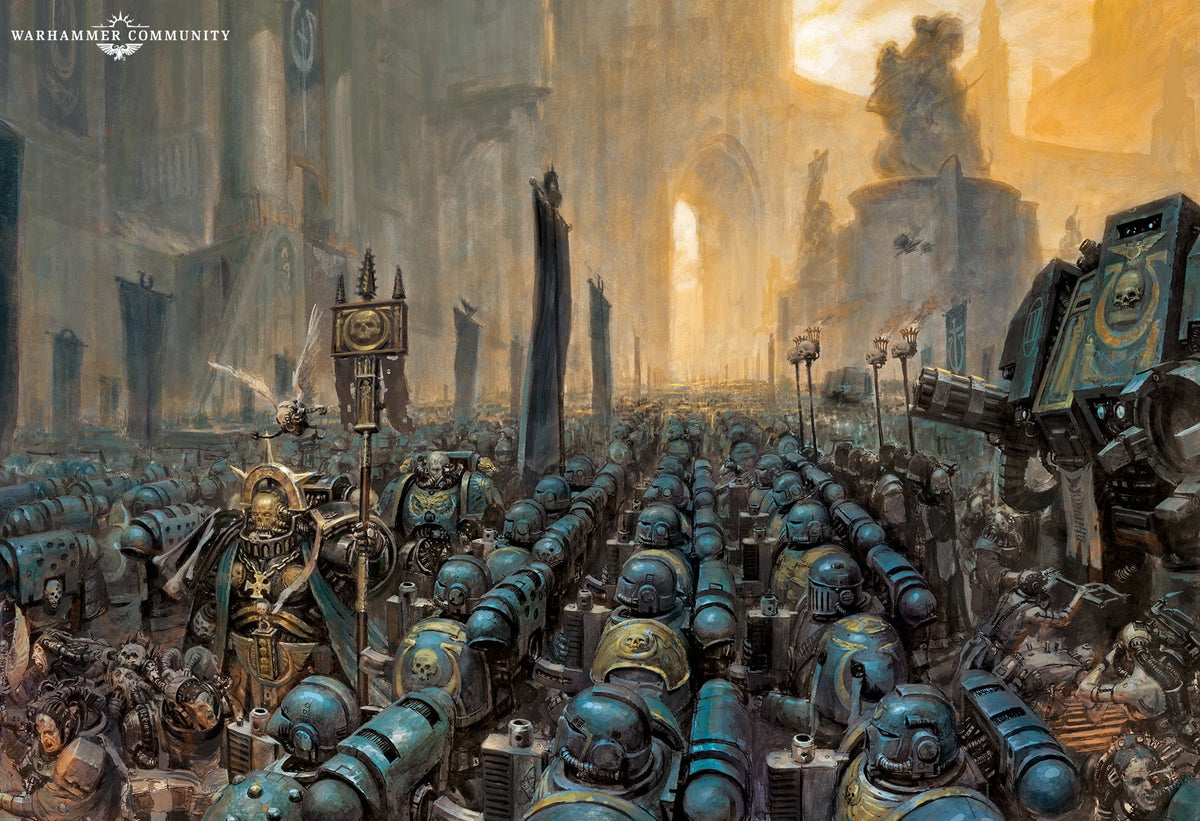 Official Generic Space Marines artwork from Warhammer
