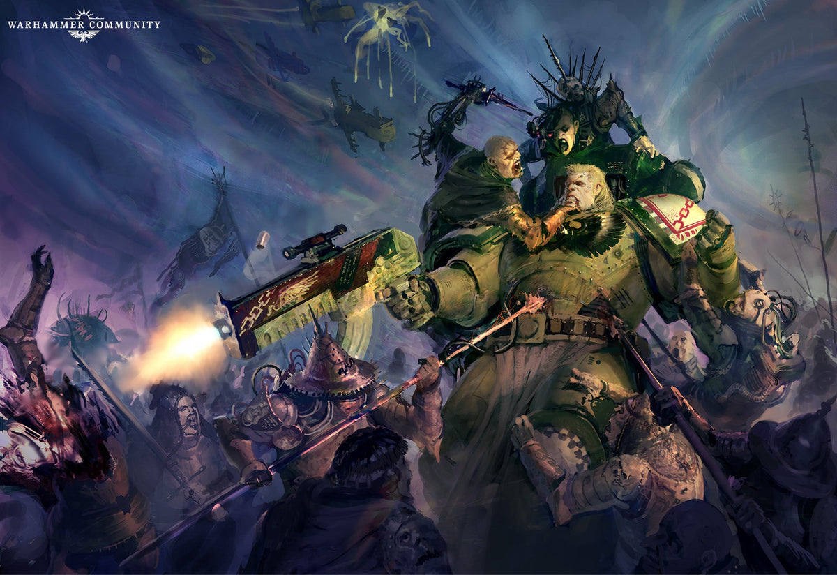 Official Dark Angels artwork from Warhammer