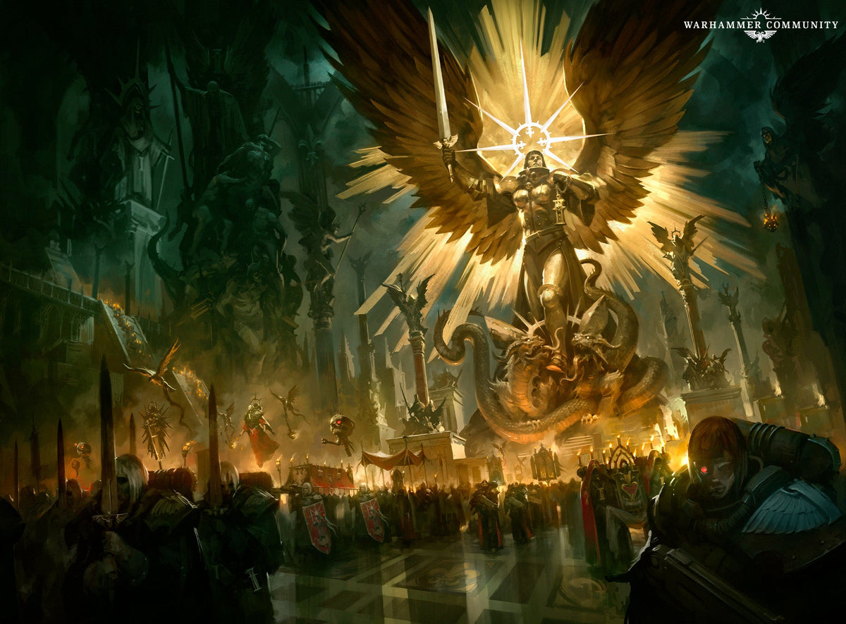 Official Adepta Sororitas artwork from Warhammer