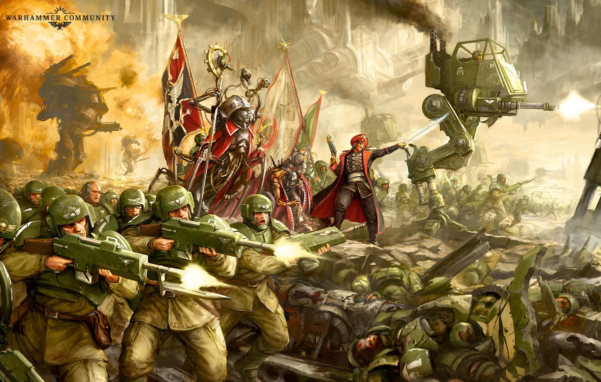 Official Astra Militarum artwork from Warhammer
