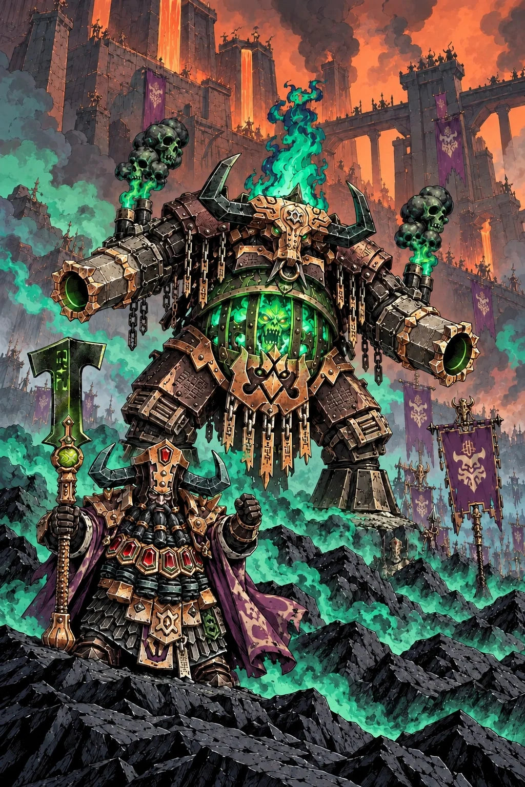 Helsmiths of Hashut — Warhaus collection illustration