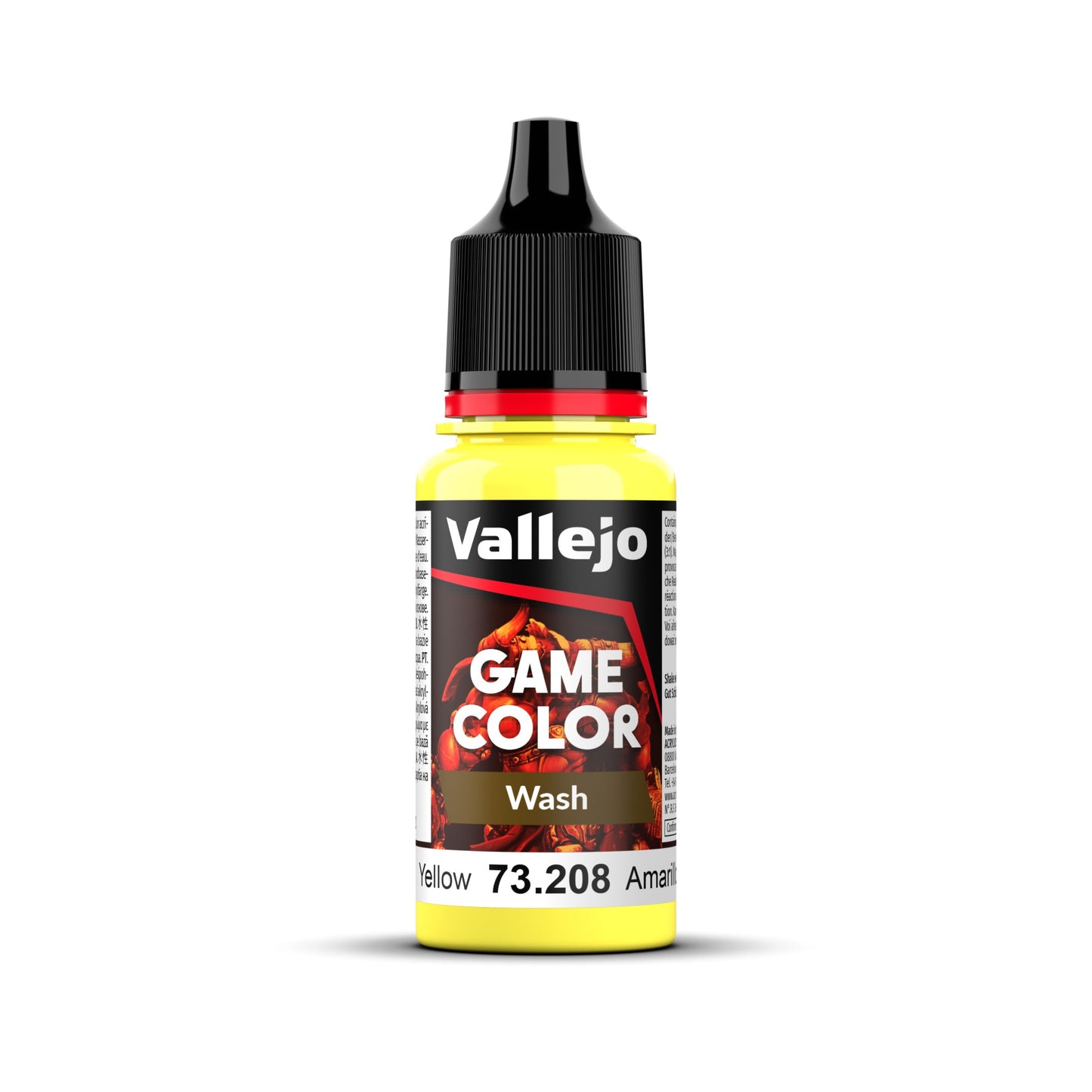 Vallejo Game Colour Wash - Yellow 18ml