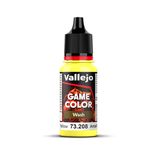 Vallejo Game Colour Wash - Yellow 18ml