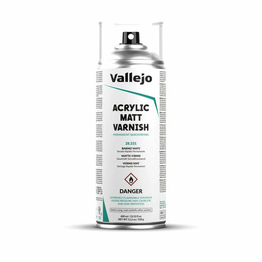 Vallejo Aerosol - Matt Varnish 400ml - Warhaus