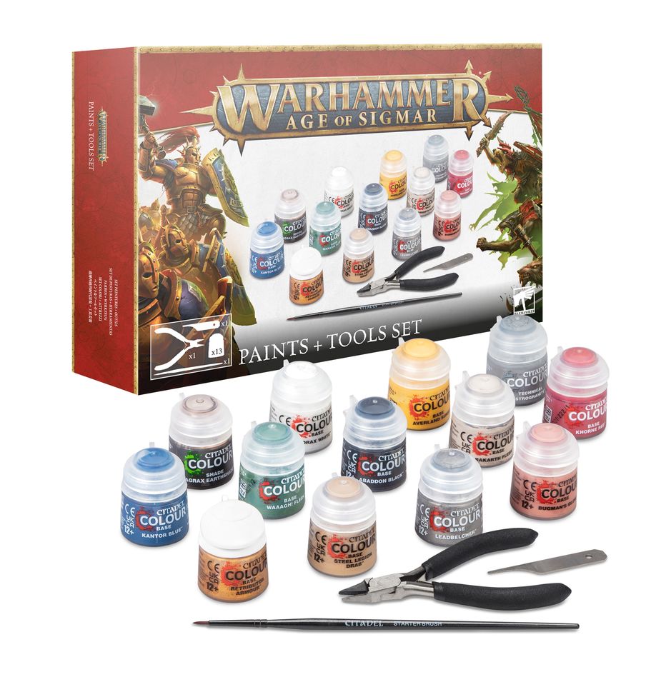 Age of Sigmar Paints + Tools