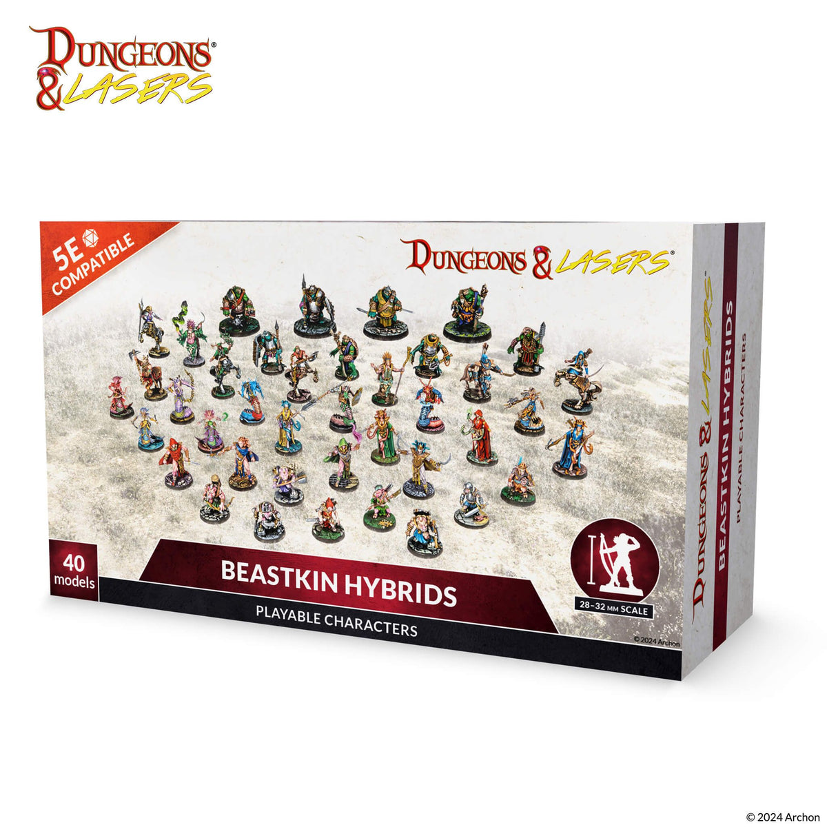Beast Kin Tiger Dungeons & Lasers: Miniatures - Beastkin Hybrids: Playable Characters ...