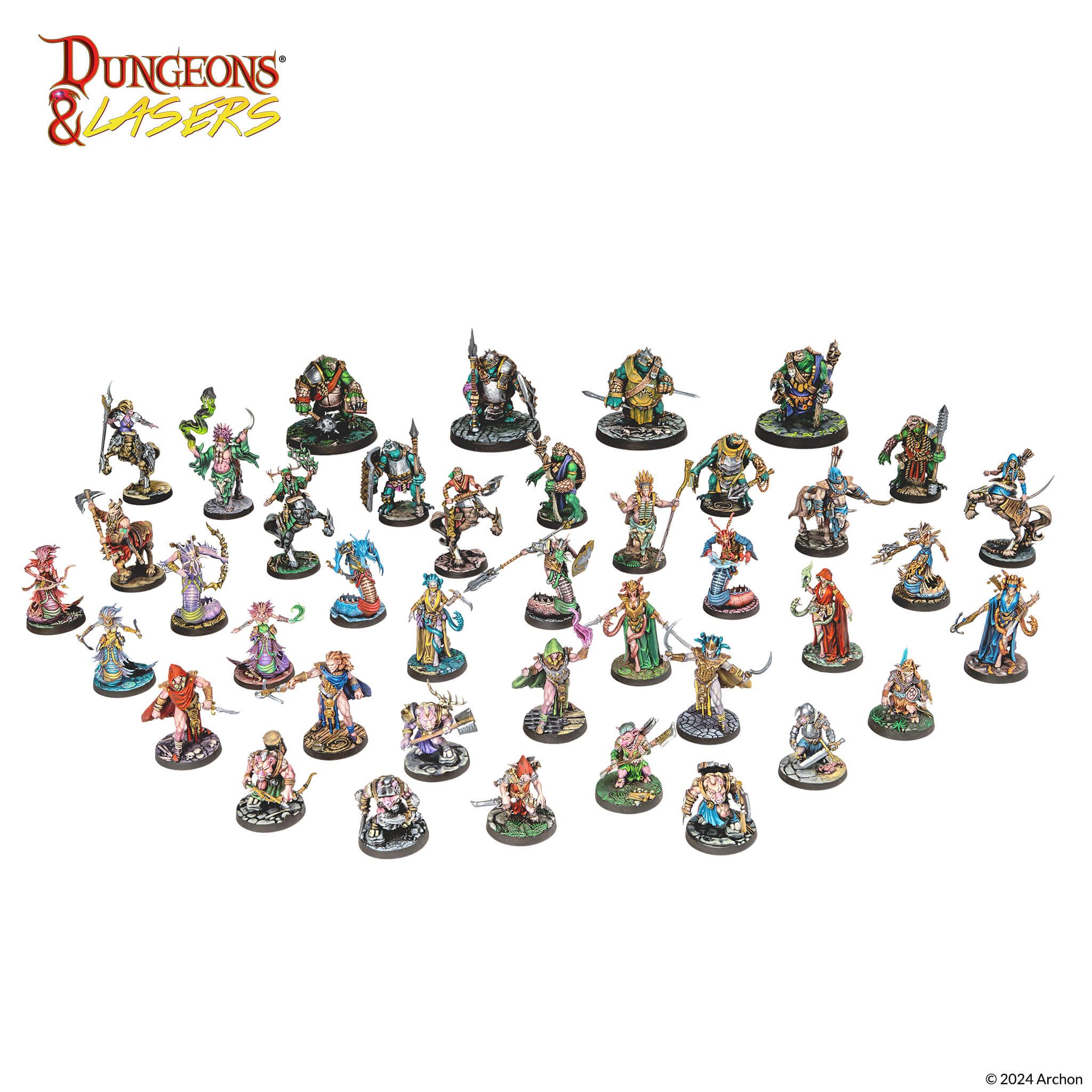 Dungeons & Lasers: Miniatures - Beastkin Hybrids: Playable Characters
