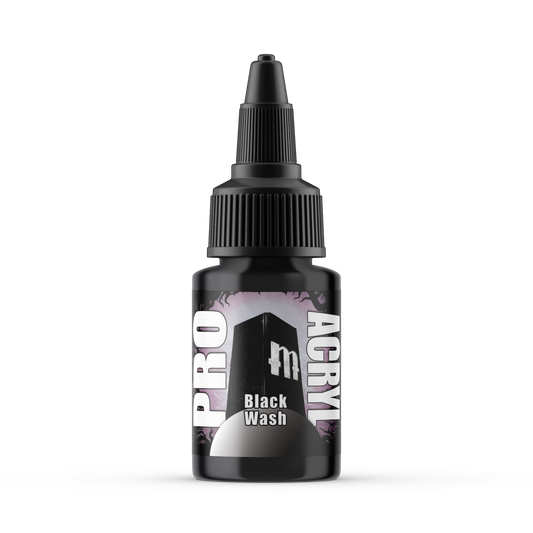 Monument Pro Acryl Washes - Black Wash 22ml - Warhaus