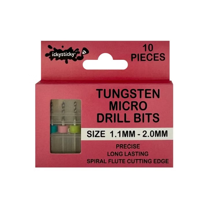 ICKYSTICKY: Tungsten Drill Bits 1.1mm - 2.0mm