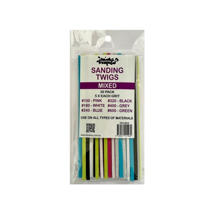ICKYSTICKY: Sanding Twigs Mixed 30pk