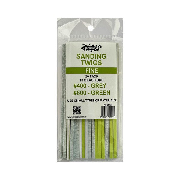 ICKYSTICKY: Sanding Twigs Fine 20pk