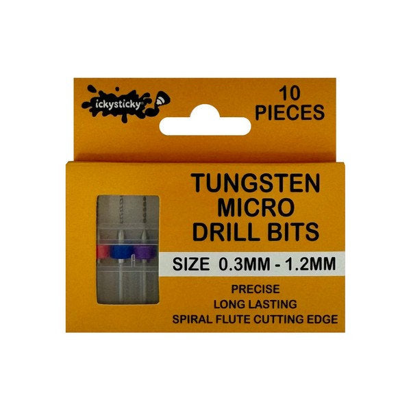 ICKYSTICKY: Tungsten Drill Bits 0.3mm - 1.2mm