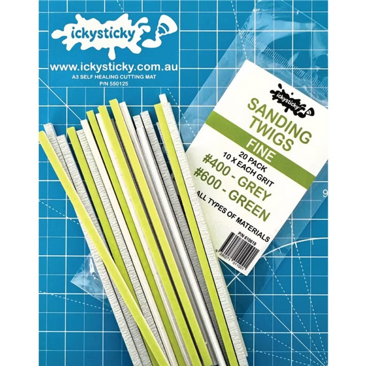 ICKYSTICKY: Sanding Twigs Fine 20pk