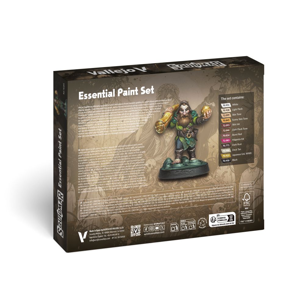 Vallejo: Squidmar Miniatures - Essential Paint Set - Warhaus
