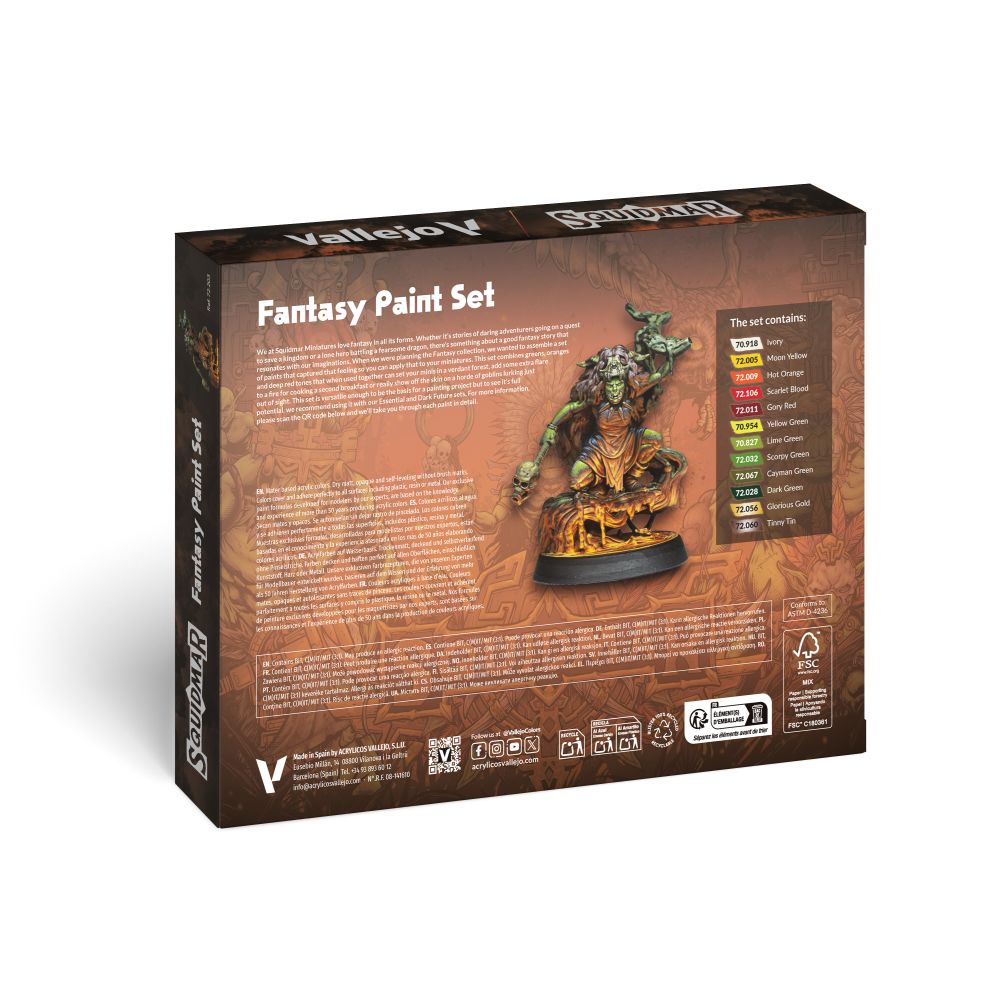 Vallejo: Squidmar Miniatures - Fantasy Paint Set