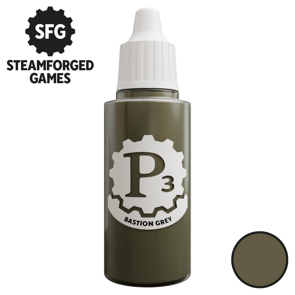 P3 Paints: Bastion Grey - 18ml