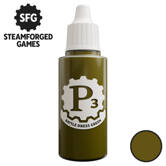 P3 Paints: Battle Dress Green - 18ml