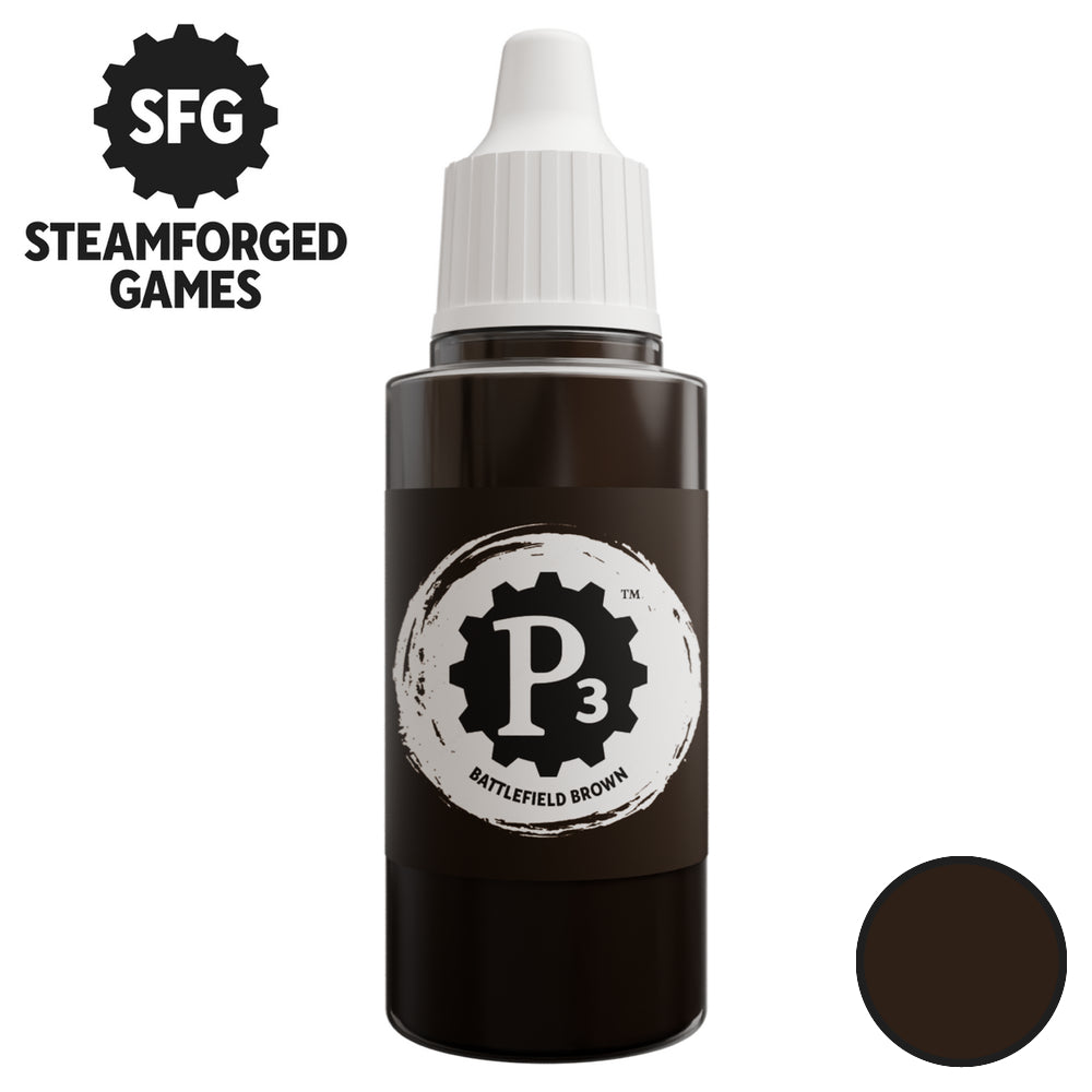 P3 Paints: Battlefield Brown - 18ml