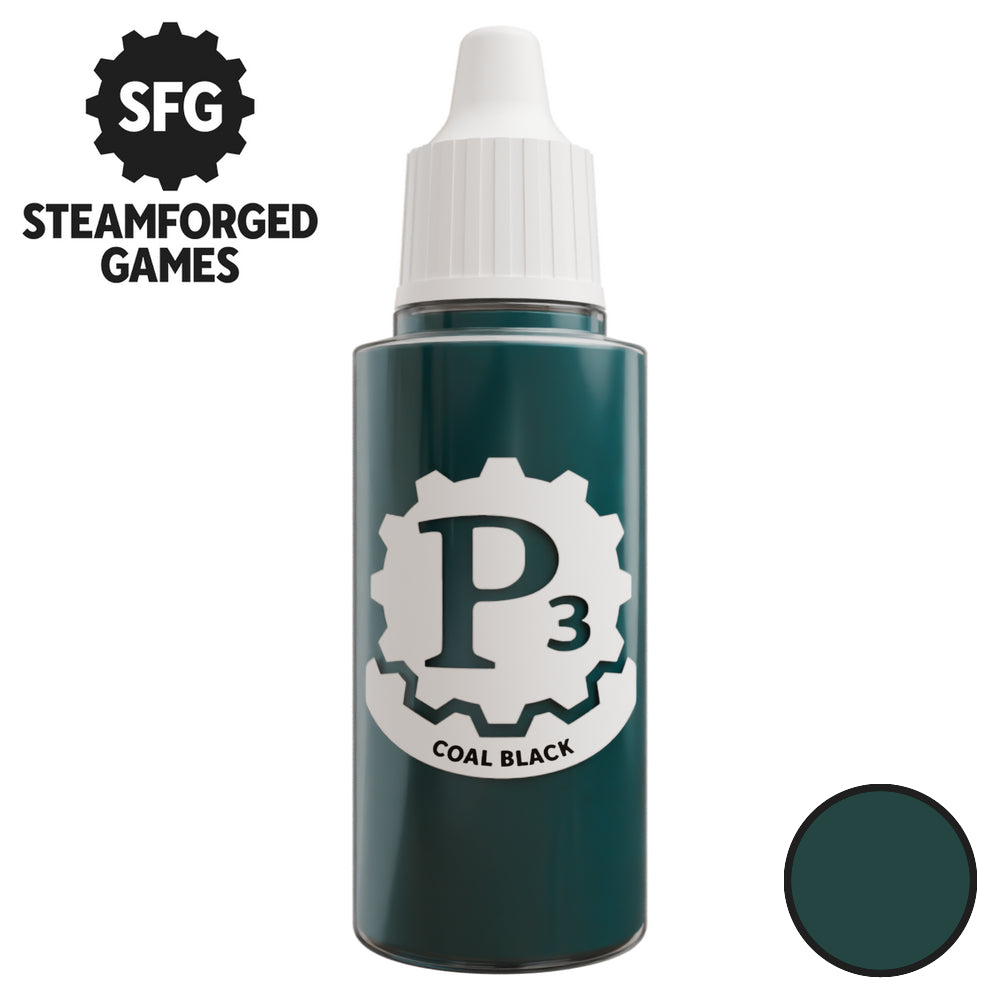 P3 Paints: Coal Black - 18ml