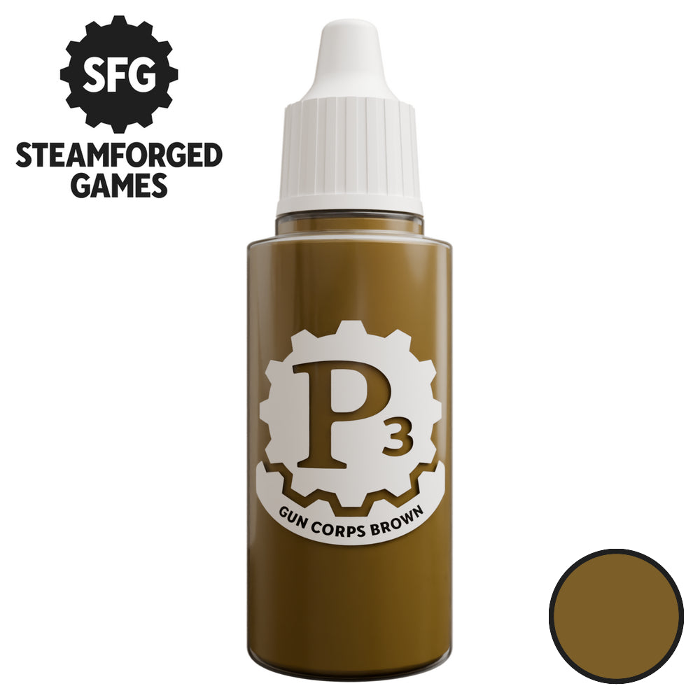 P3 Paints: Gun Corps Brown - 18ml