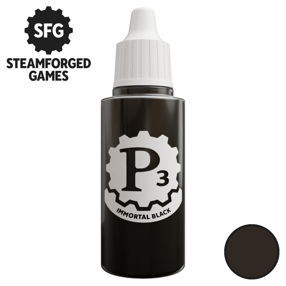 P3 Paints: Immortal Black - 18ml